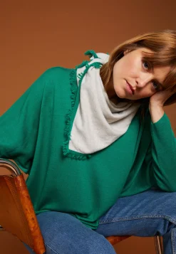 Montagut Two-tone unisex scarf in cashmere - Louisa