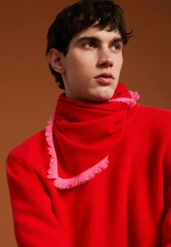 Montagut Two-tone unisex scarf in cashmere - Louisa