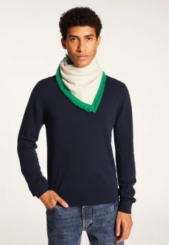 Montagut Two-tone unisex scarf in cashmere - Louisa