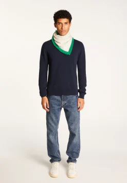 Montagut Two-tone unisex scarf in cashmere - Louisa