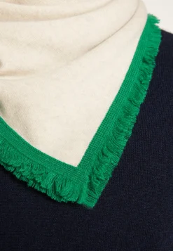 Montagut Two-tone unisex scarf in cashmere - Louisa