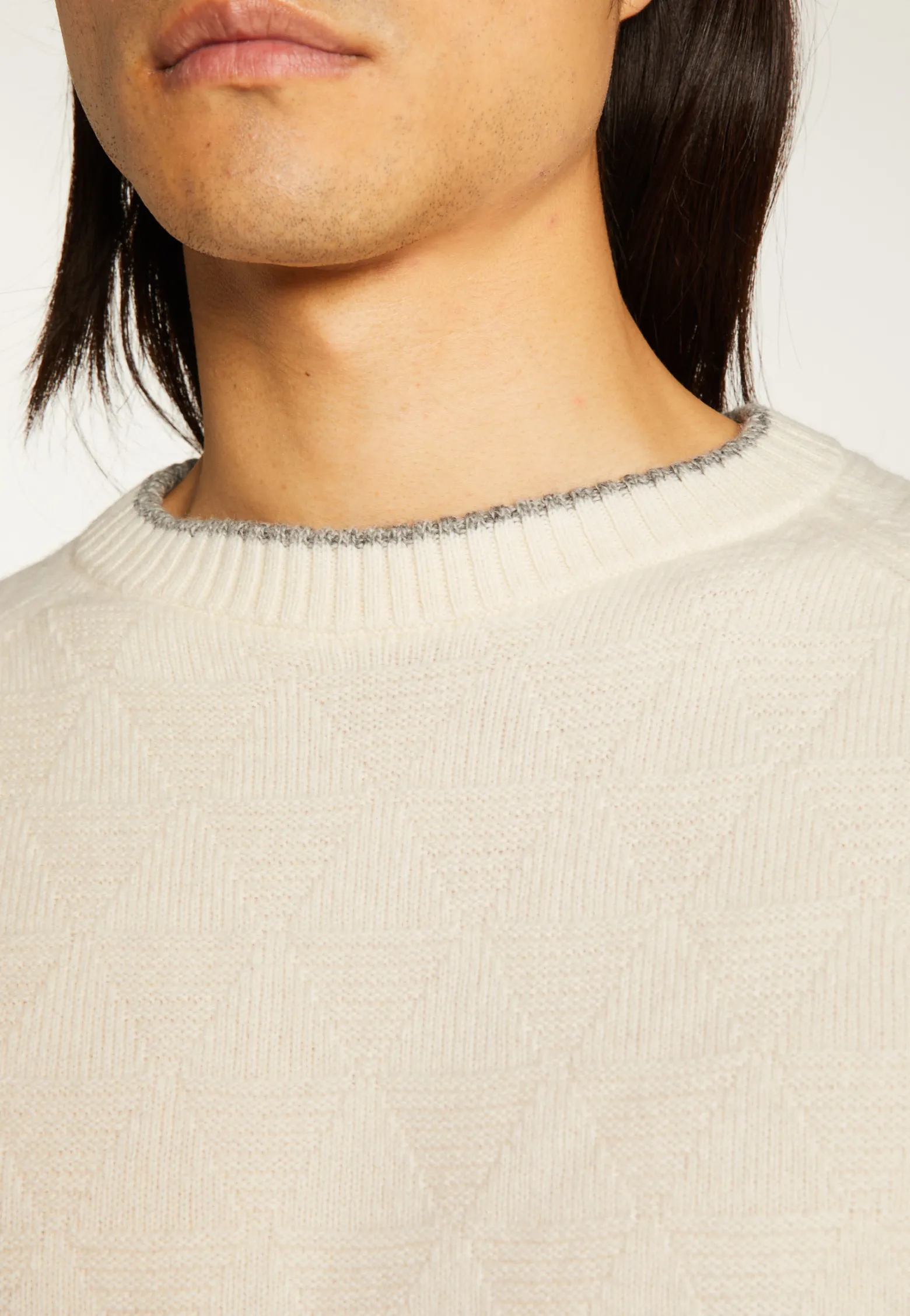 Montagut Two-tone wool and cashmere sweater - Samir