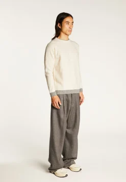 Montagut Two-tone wool and cashmere sweater - Samir
