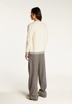 Montagut Two-tone wool and cashmere sweater - Samir