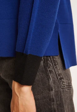 Montagut Two-tone wool sweater with slits - Glee