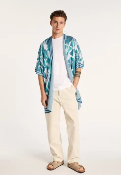 Montagut Unisex jacket in flamed linen - Gunay