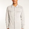 Montagut Unisex velvet wool overshirt - Timeo