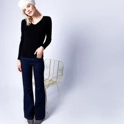 Montagut V collar cashmere jumper - Eniva