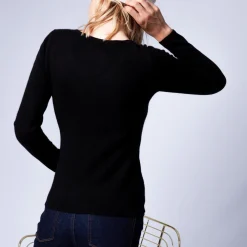 Montagut V collar cashmere jumper - Eniva