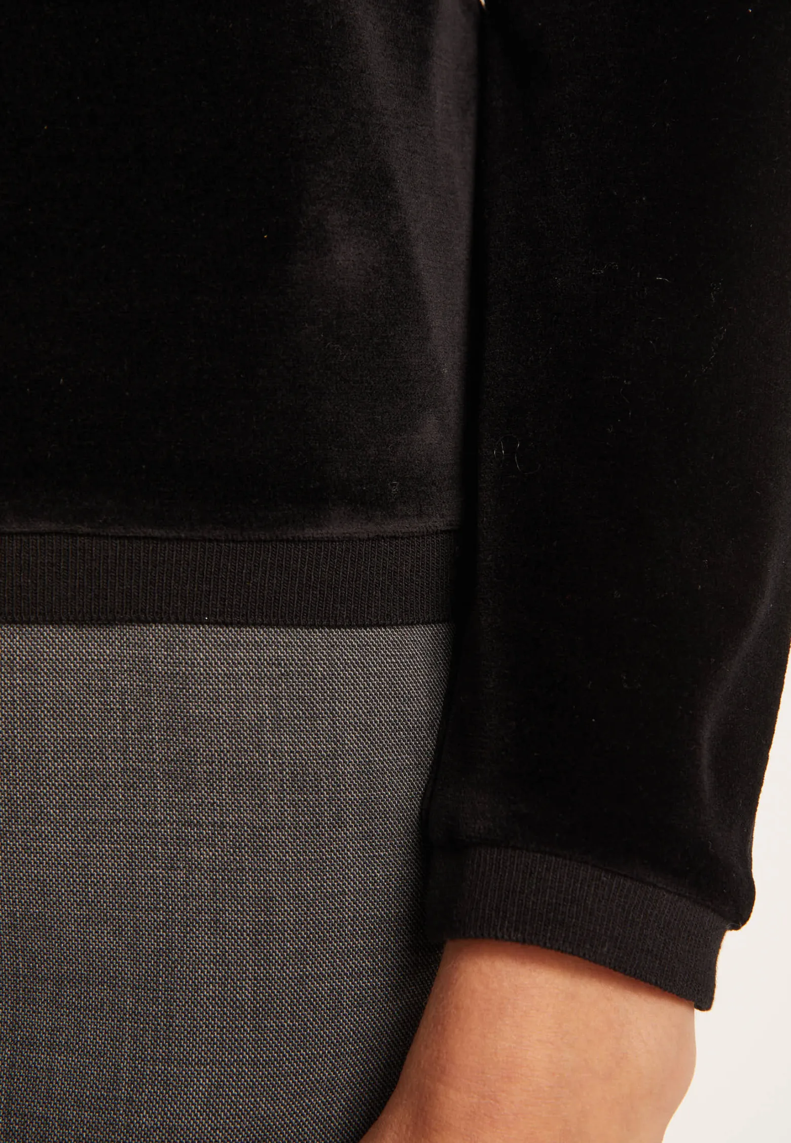 Montagut Velour jumper with peacock - Pavel