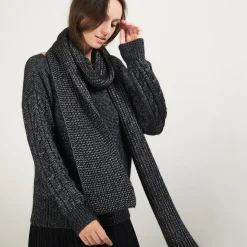 Montagut Viscose and baby alpaca scarf - Genu