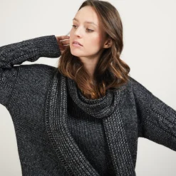 Montagut Viscose and baby alpaca scarf - Genu
