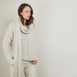 Montagut Viscose and baby alpaca scarf - Genu