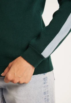 Montagut V-neck back jumper in cotton cashmere - Pandore