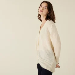 Montagut V-neck buttoned cardigan in mohair - Anais