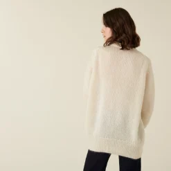Montagut V-neck buttoned cardigan in mohair - Anais