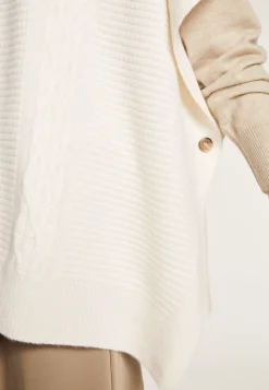 Montagut V-neck cape with cashmere dots - Gigi