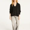 Montagut V-neck cardigan in wool and silk - Bilan