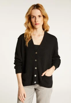 Montagut V-neck cardigan in wool and silk - Bilan