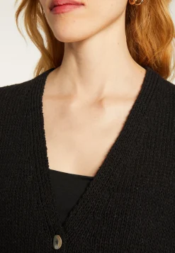 Montagut V-neck cardigan in wool and silk - Bilan