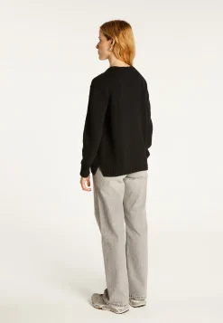 Montagut V-neck cardigan in wool and silk - Bilan