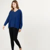 Montagut V-neck cashmere sweater with slits - Brendao