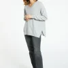 Montagut V-neck cashmere sweater with slits - Brendao