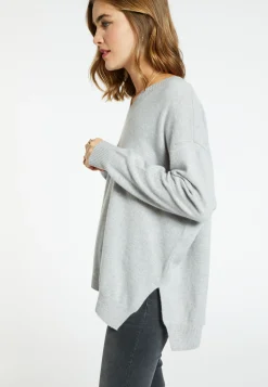 Montagut V-neck cashmere sweater with slits - Brendao