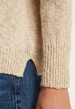 Montagut V-neck cotton and linen sweater - Nathalie