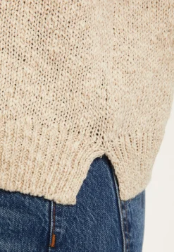 Montagut V-neck cotton and linen sweater - Nathalie