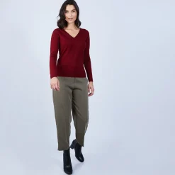 Montagut V-neck jumper in merino wool - Arya