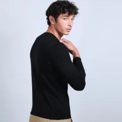 Montagut V-neck jumper in merino wool - Eddie