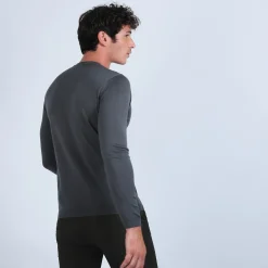 Montagut V-neck jumper in merino wool - Elmo