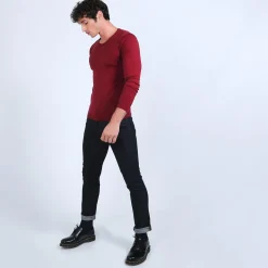Montagut V-neck jumper in merino wool - Eddie