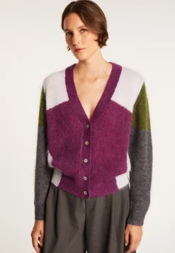 Montagut V-neck mohair cardigan - Floria