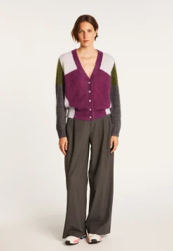 Montagut V-neck mohair cardigan - Floria
