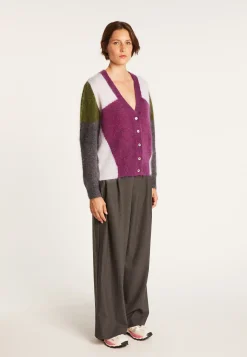 Montagut V-neck mohair cardigan - Floria