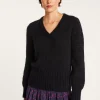 Montagut V-neck mohair sweater - Gracy