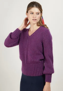 Montagut V-neck mohair sweater - Gracy