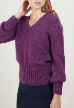 Montagut V-neck mohair sweater - Gracy