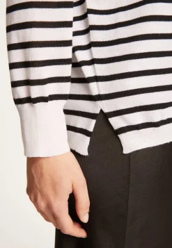 Montagut V-neck sailor top in merino wool - Rex
