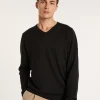 Montagut V-neck sweater in cashmere and linen - Banderas