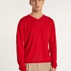 Montagut V-neck sweater in cashmere and linen - Banderas