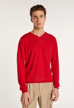 Montagut V-neck sweater in cashmere and linen - Banderas