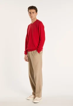 Montagut V-neck sweater in cashmere and linen - Banderas