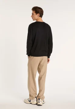 Montagut V-neck sweater in cashmere and linen - Banderas