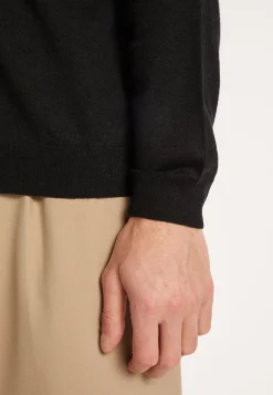 Montagut V-neck sweater in cashmere and linen - Banderas