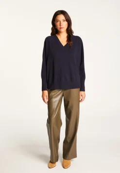 Montagut V-neck sweater in merino wool - Robine