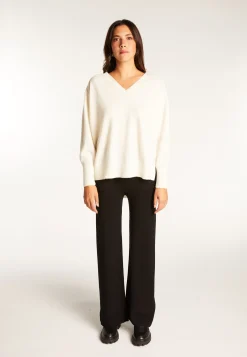 Montagut V-neck sweater in merino wool - Robine