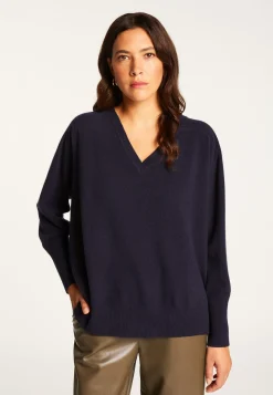 Montagut V-neck sweater in merino wool - Robine
